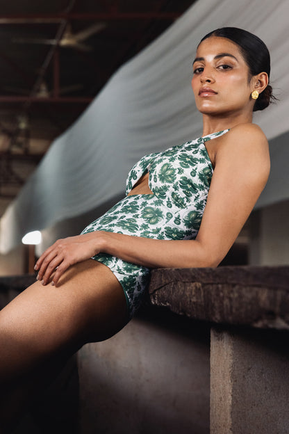 Mughal Mystique One Shoulder Swimsuit