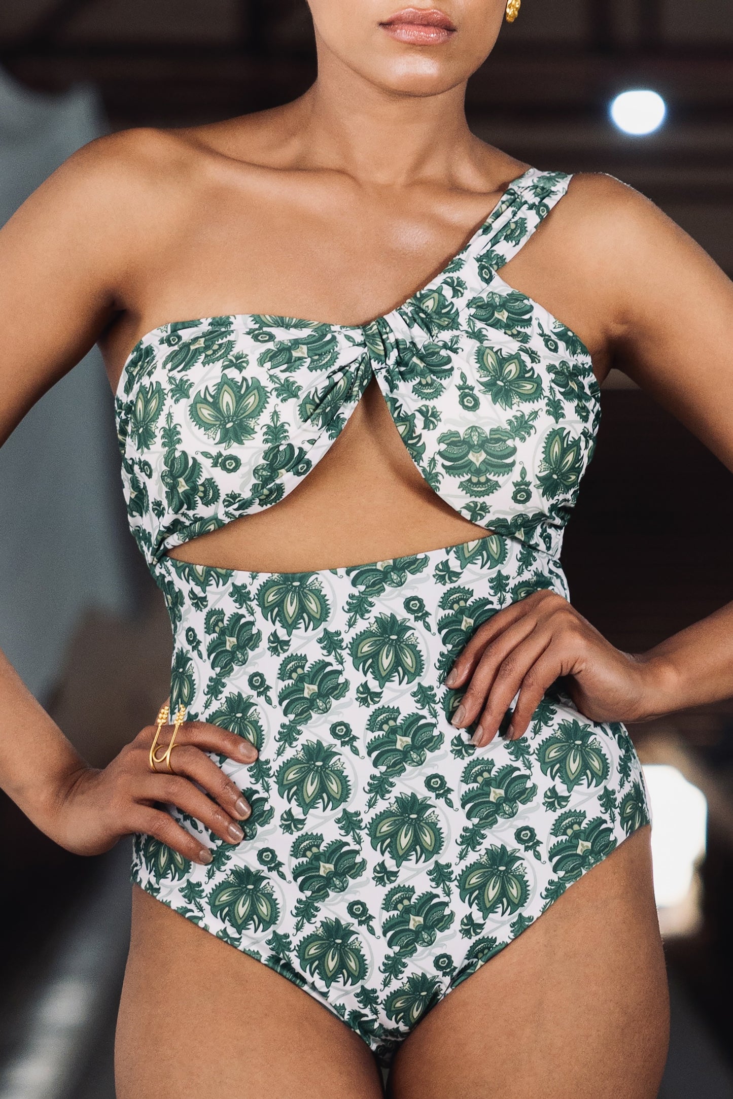 Mughal Mystique One Shoulder Swimsuit