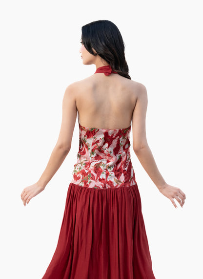 Verona Printed Maxi Dress