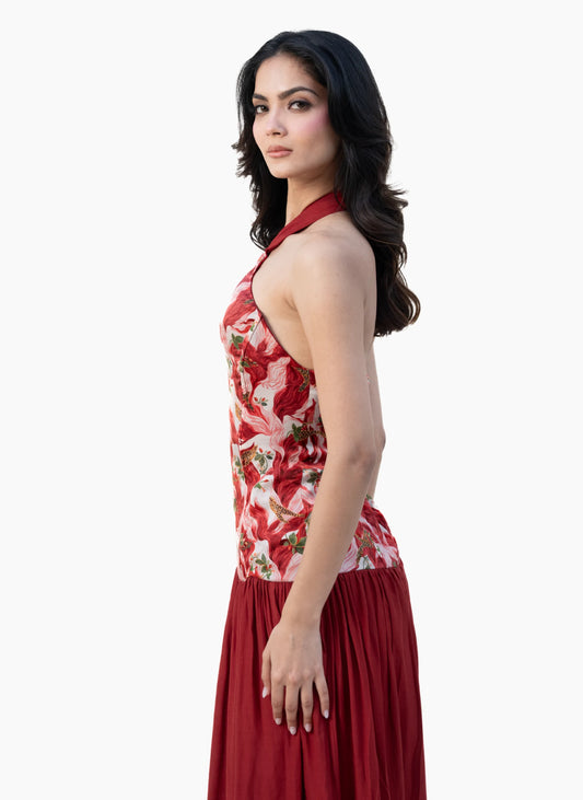 Verona Printed Maxi Dress