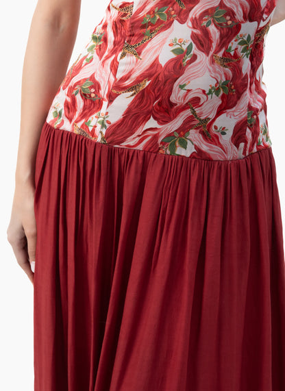 Verona Printed Maxi Dress