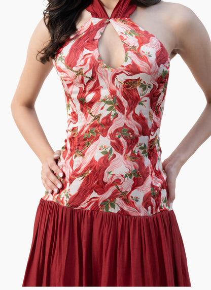 Verona Printed Maxi Dress